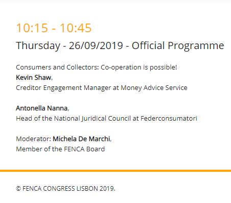 Congresso FENCA 2019 - i Consumatori protagonisti di una tavola rotonda